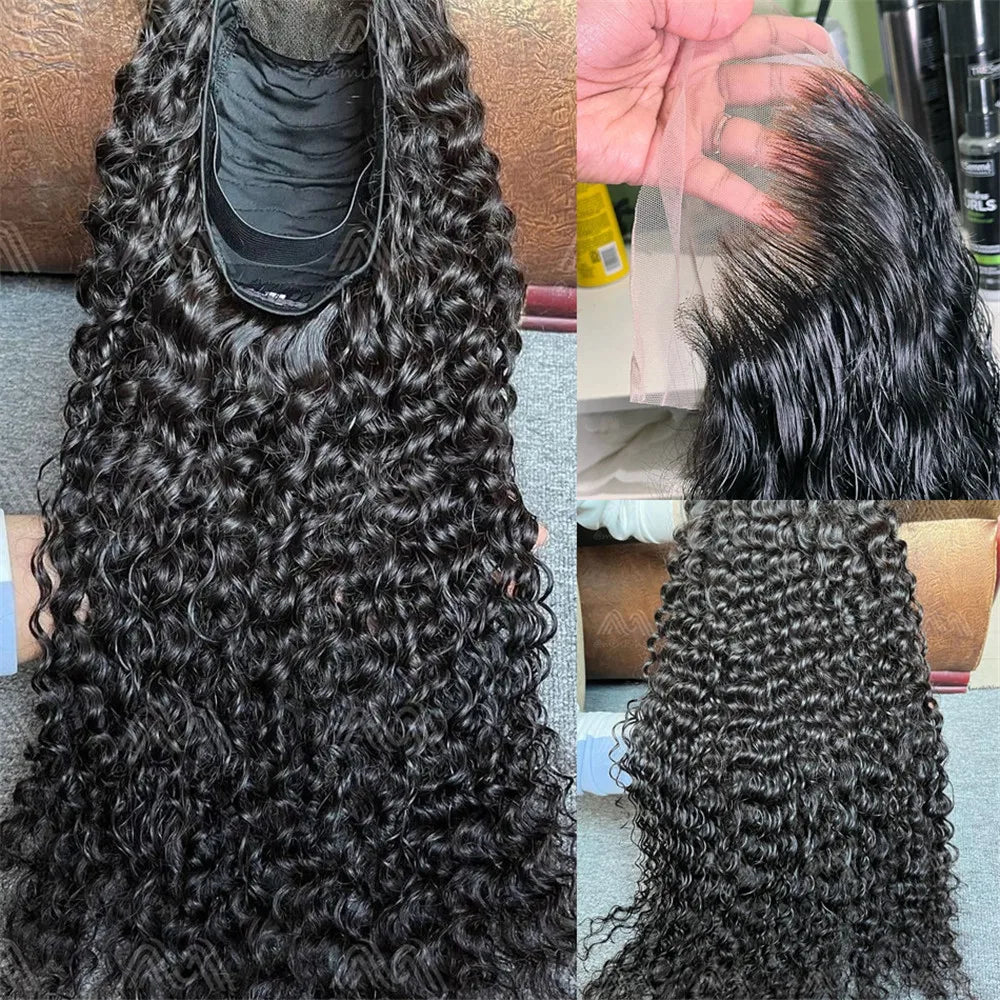 40 Inch 13x4 Curly Lace Front Human Hair Wigs 13x6 Hd Loose Deep Wave Lace Frontal Wig Pre Plucked Brazilian Hair Wig For Women