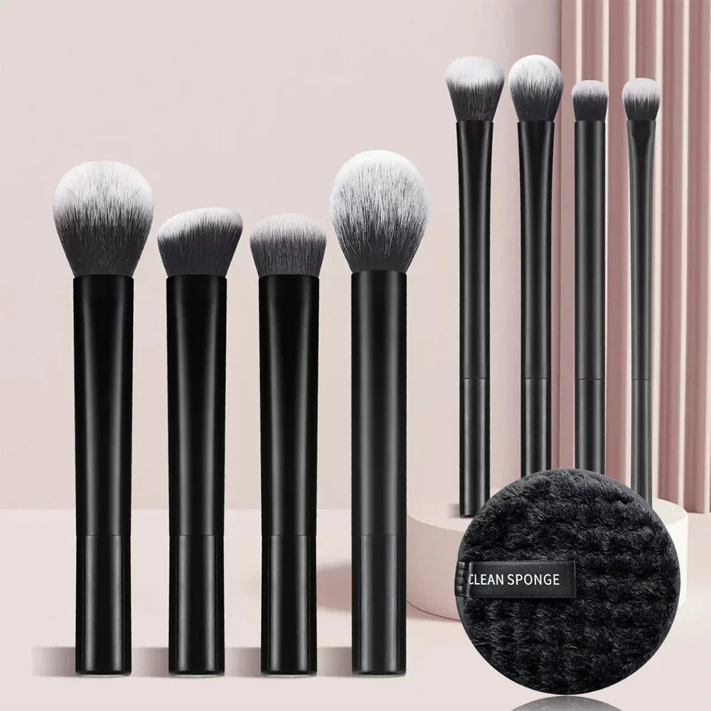 Makeup Brush Set Pro Easy to Clean, - Soft, Premium Synthetic Hair, Cruelty-Free, Foundation, Blush, Eyeshadow, Cosmetic