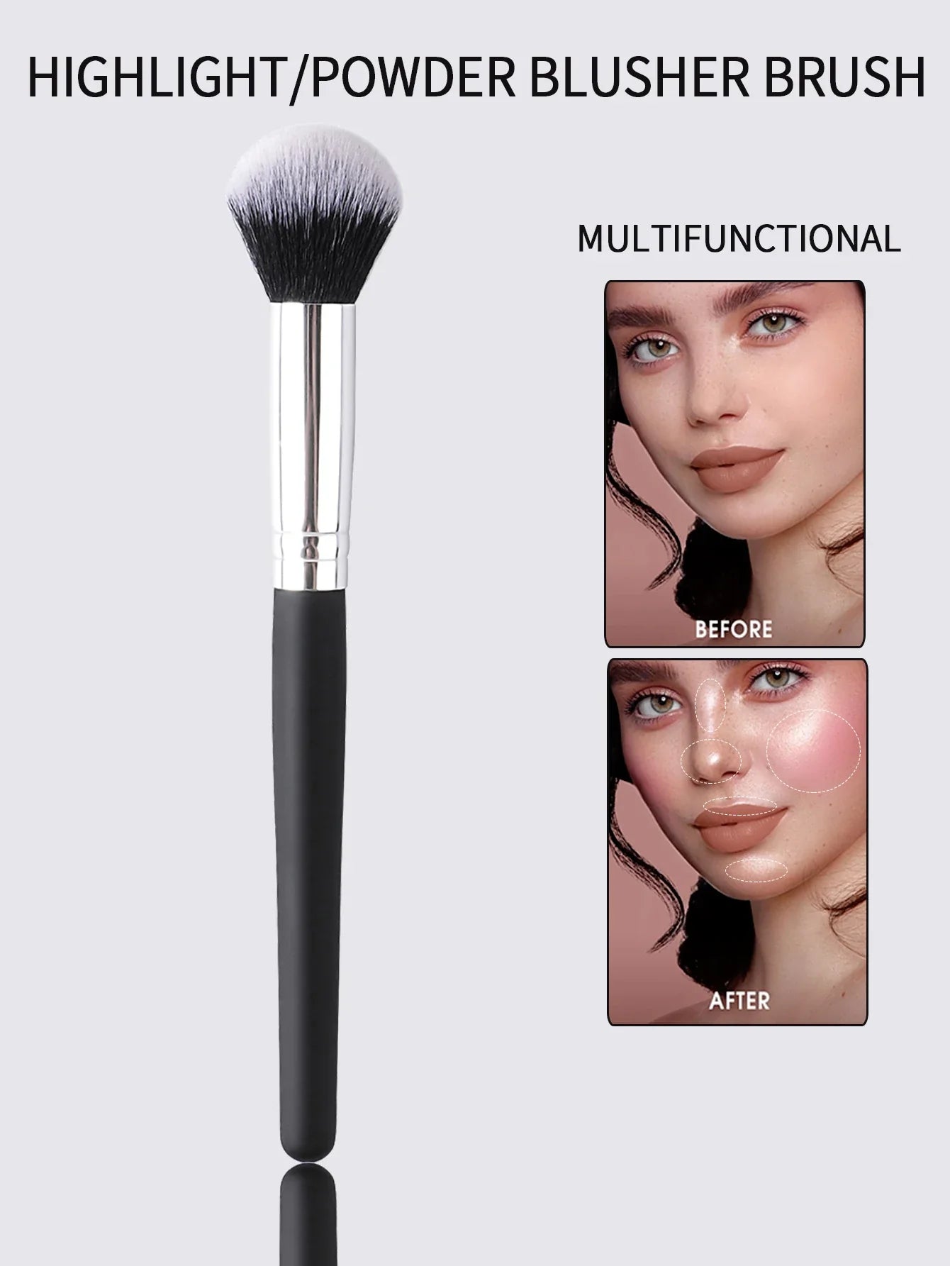 Makeup Brushes Foundation Loose Powder Concealer Blending Blush Brush Professional Cosmetic Beauty Makeup Tool