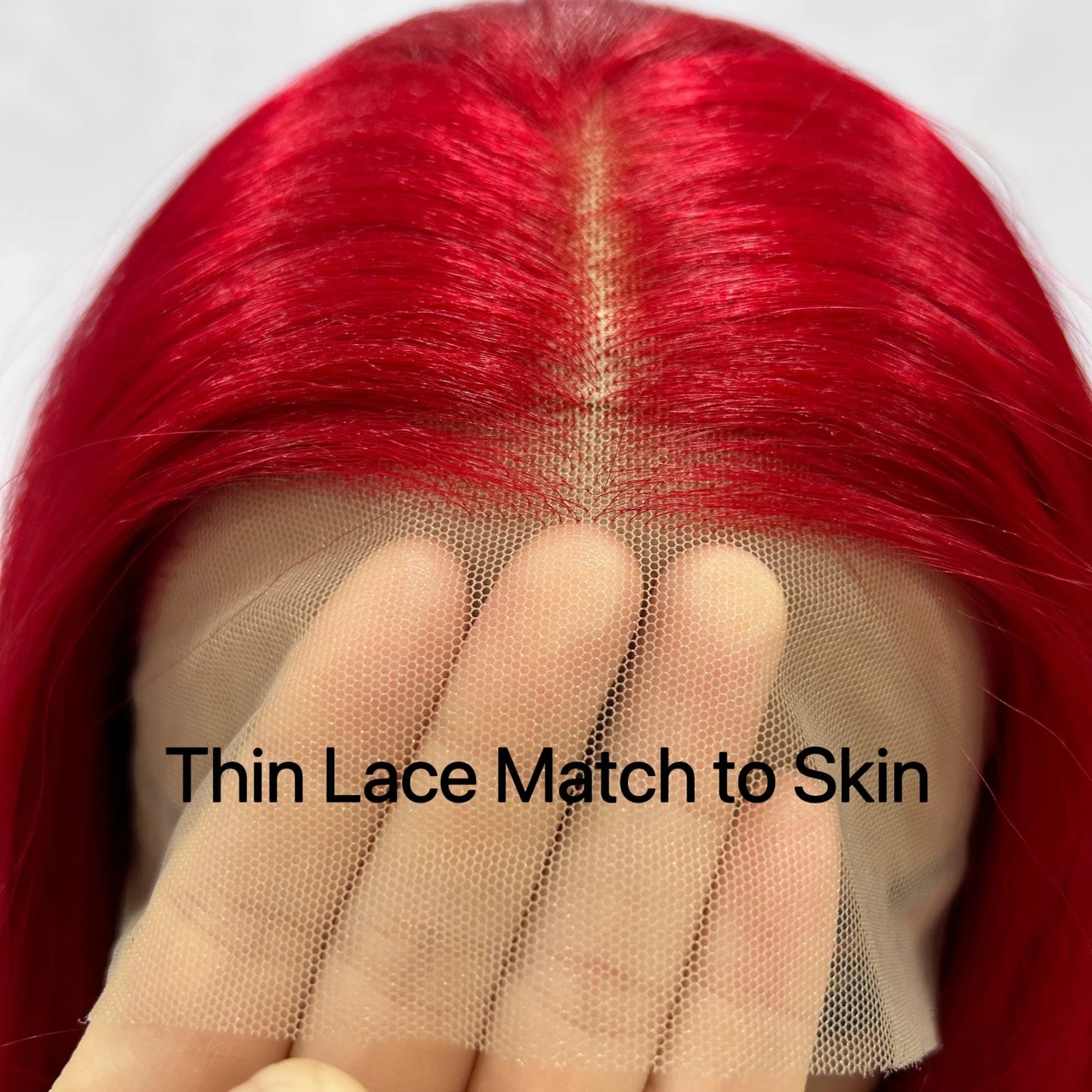 Long Red Wavy Wigs for Women Synthetic Hair Middle Part Natural Curly Loose Deep Wave 13X4 Lace Front Wigs for Daily Party