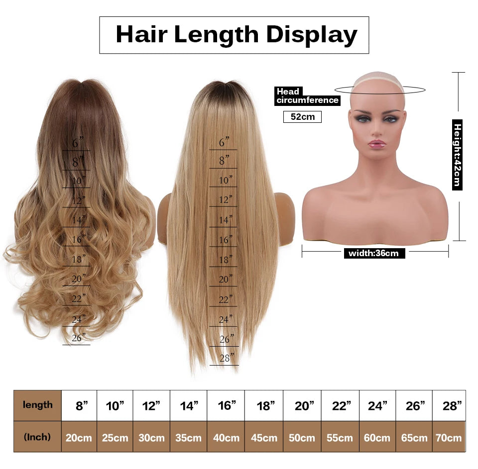 Black Hair Long Straight Wigs for Women Natural Hair Synthetic Wigs Daily Cosplay Heat Resistant