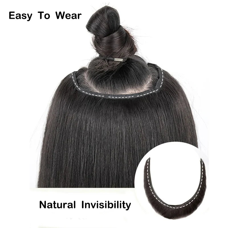 22Inch Women's  Synthetic Long Hair Styling Long Hair Synthetic Wigs Layered Hair Extensions Top of the Head Increase Hair