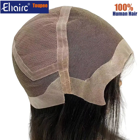 180% Density Breathable Lace in the Center with Knotted Pu around Human Hair Wigs For Women Long Women Wig 100% Human Hair Wig