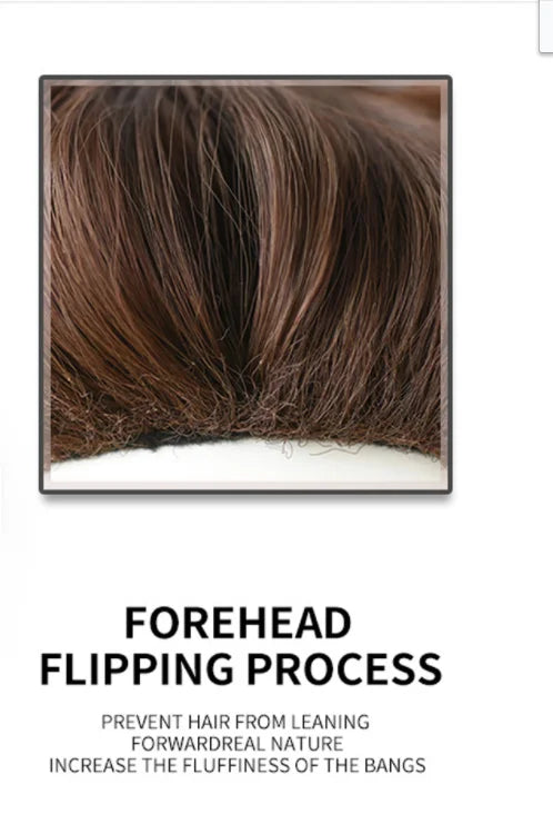 Long Curly Wavy Brown Wigs Highlights Brown Hair Synthetic Wigs For Women Daily Middle Part Natural Looking Wig High Temperature