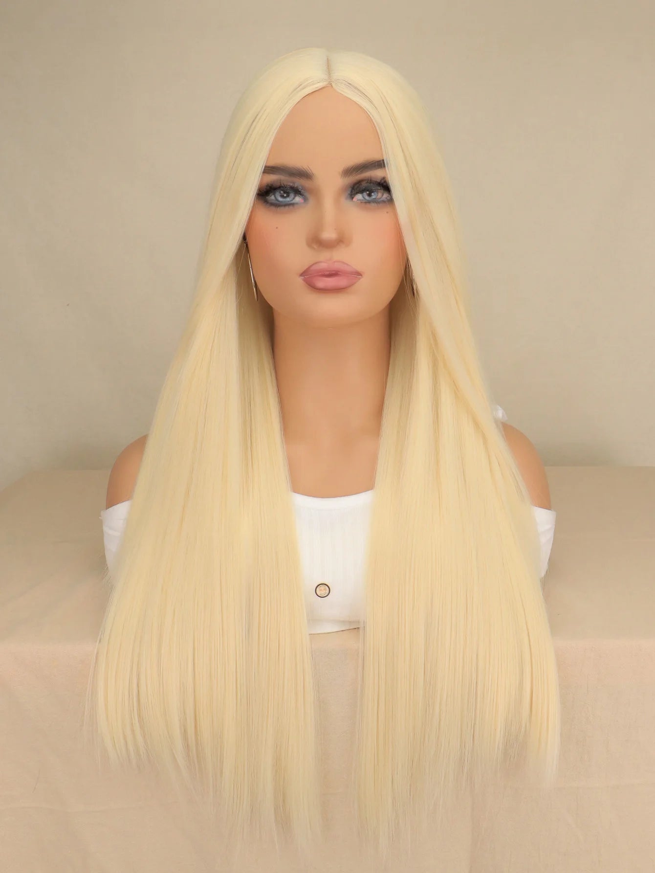 Blonde Long Wig for Women Straight Girls Costume Hair Wigs Heat Resistant Synthetic for Cosplay Party or Daily Use Wig