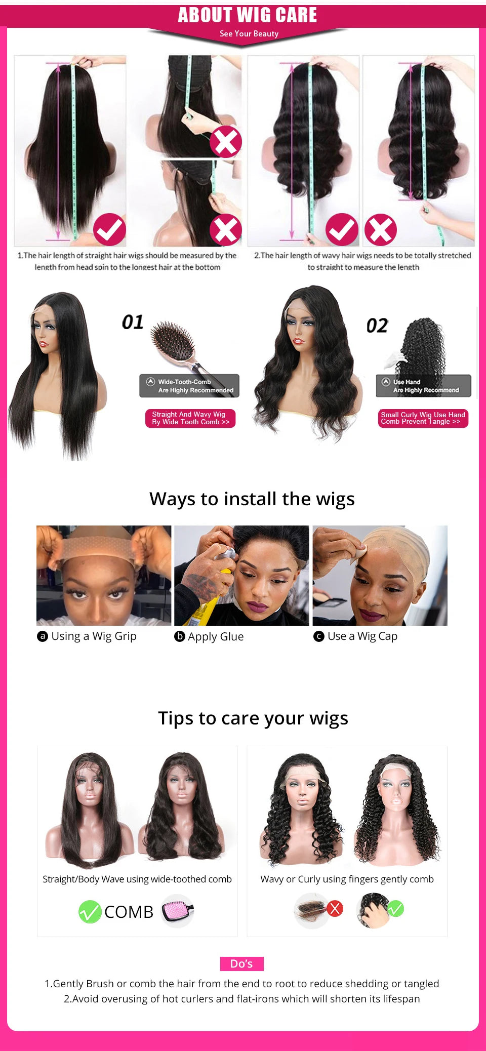 Long Water Wave Wigs For Black Women Malaysian Curly Human Hair Wigs With Bangs Full Machine Made Wigs Cheap Remy Human Hair Wig