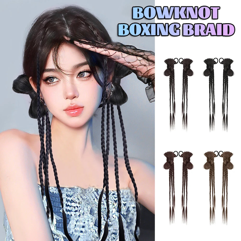 Women's Braid Wig - Cute And Natural Hair Extensions For Long Braid Styles, Ideal For Role-Playing, And Costume Props