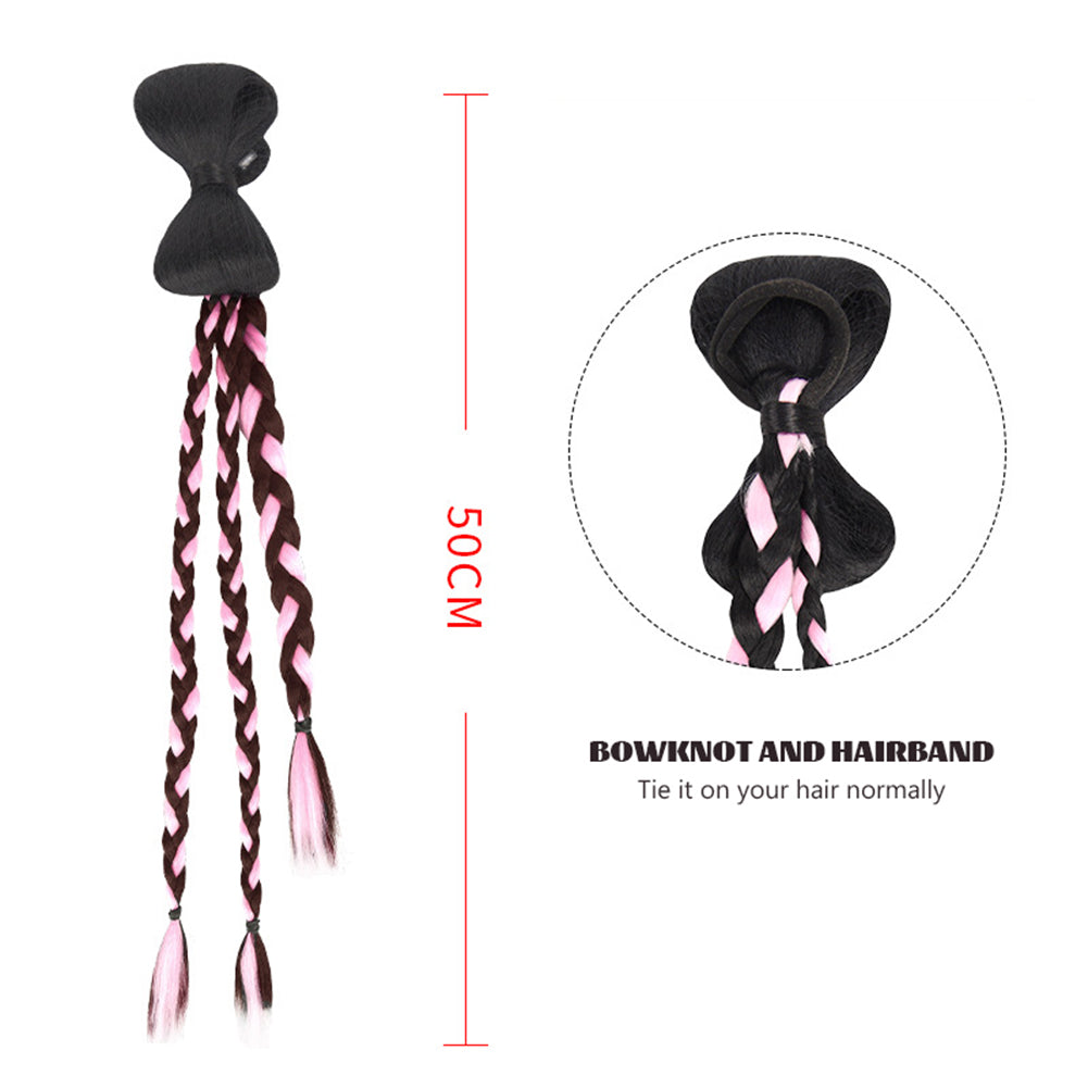 Women's Braid Wig - Cute And Natural Hair Extensions For Long Braid Styles, Ideal For Role-Playing, And Costume Props