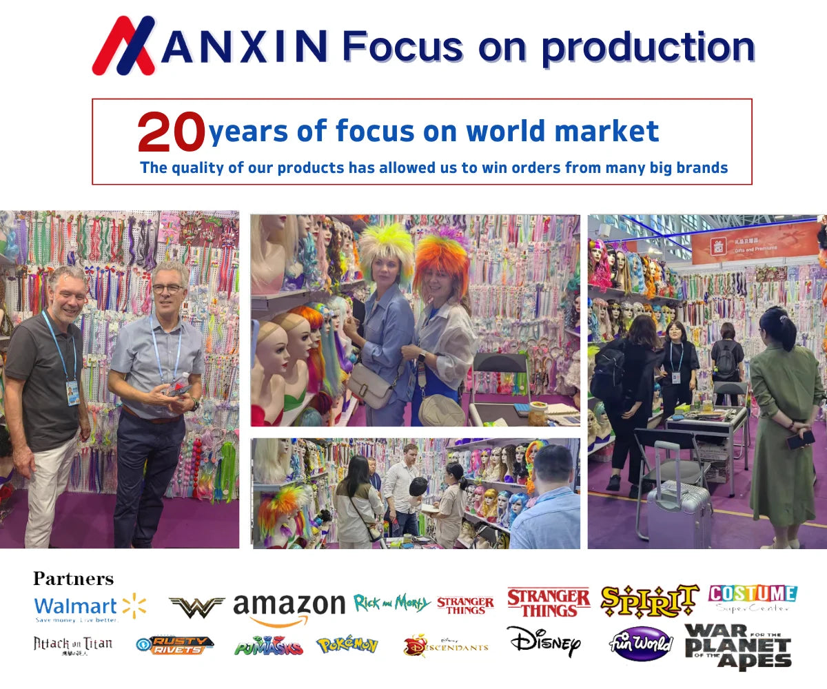 Student Red Wig Women's Long Hair Straight Hair Natural Chemical Fiber Synthetic Wig