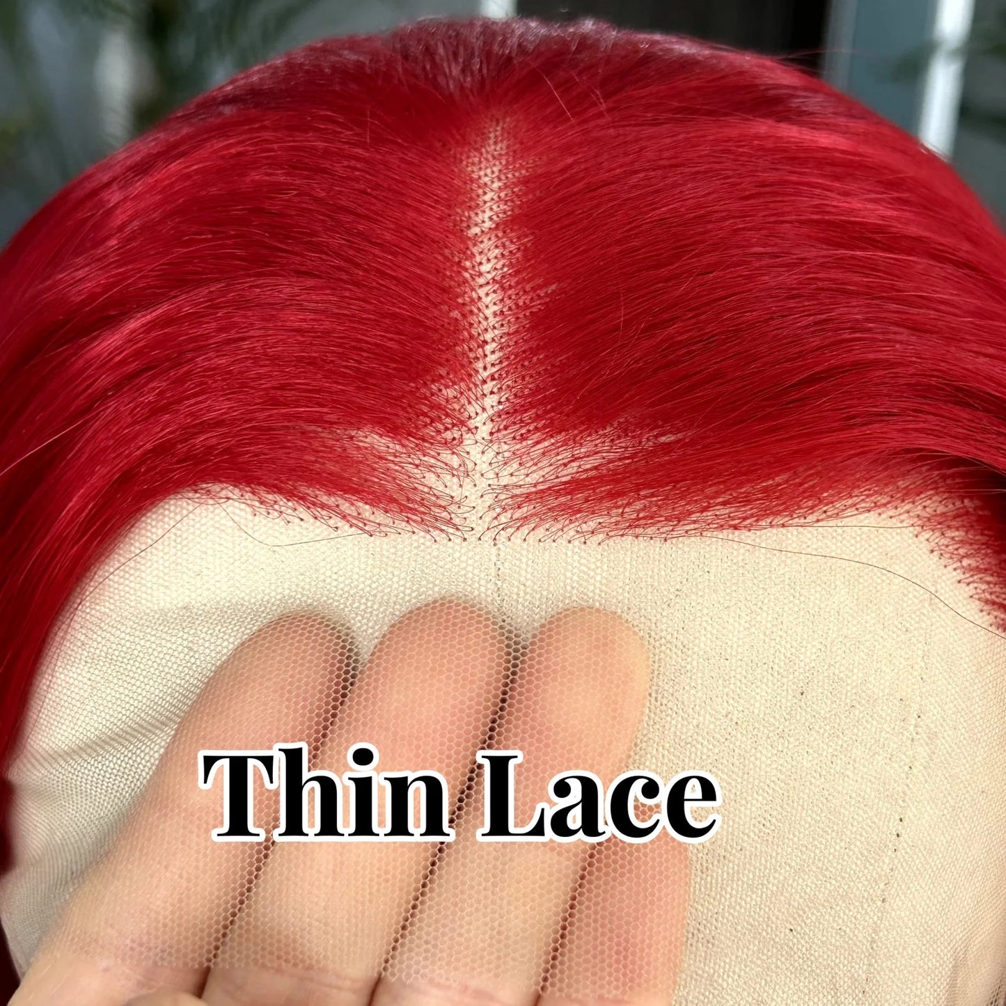 Long Red Wavy Wigs for Women Synthetic Hair Middle Part Natural Curly Loose Deep Wave 13X4 Lace Front Wigs for Daily Party