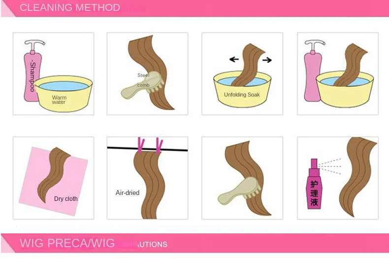 Long Synthetic Wig With Black, Smooth and Natural Bangs, Long Straight Hair. Women's Daily Cosplay With Full Headgear