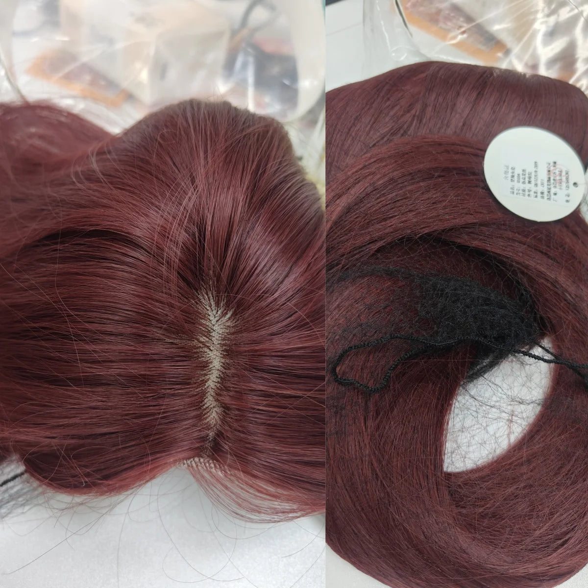 Black Wig for Women Long Straight Hair Headband Lace Front Wig Cosplay Temperament for Daily Use Lolita Black Synthetic Wigs