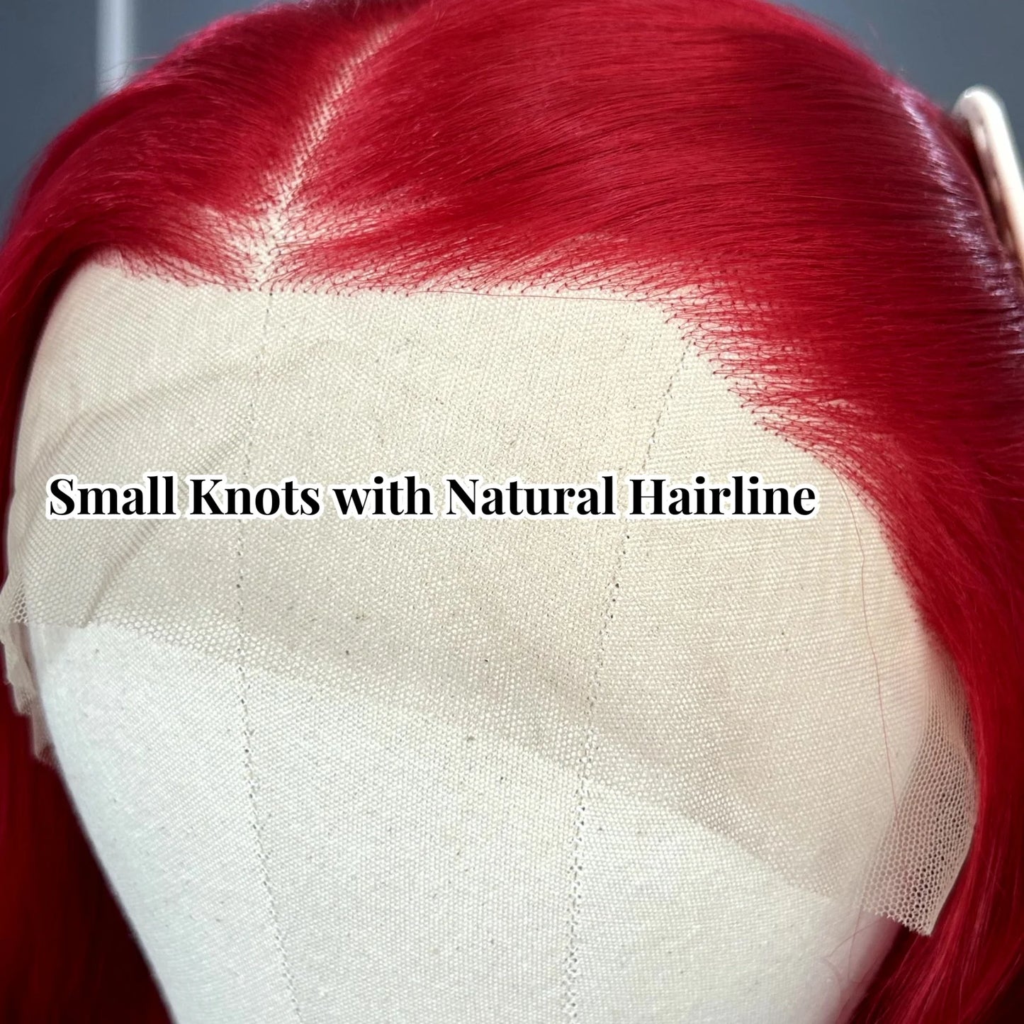 Long Red Wavy Wigs for Women Synthetic Hair Middle Part Natural Curly Loose Deep Wave 13X4 Lace Front Wigs for Daily Party